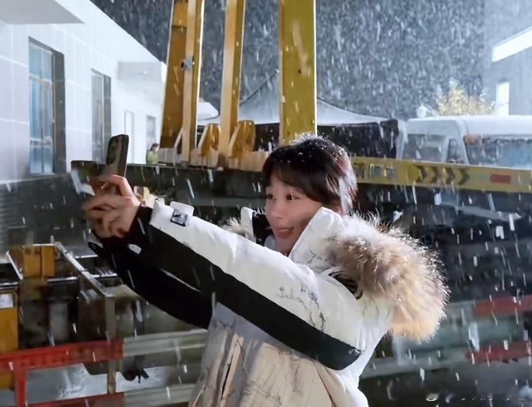 可可爱爱的白菊遇见玉树第一场雪小雪见小雪开心起飞 ​​​