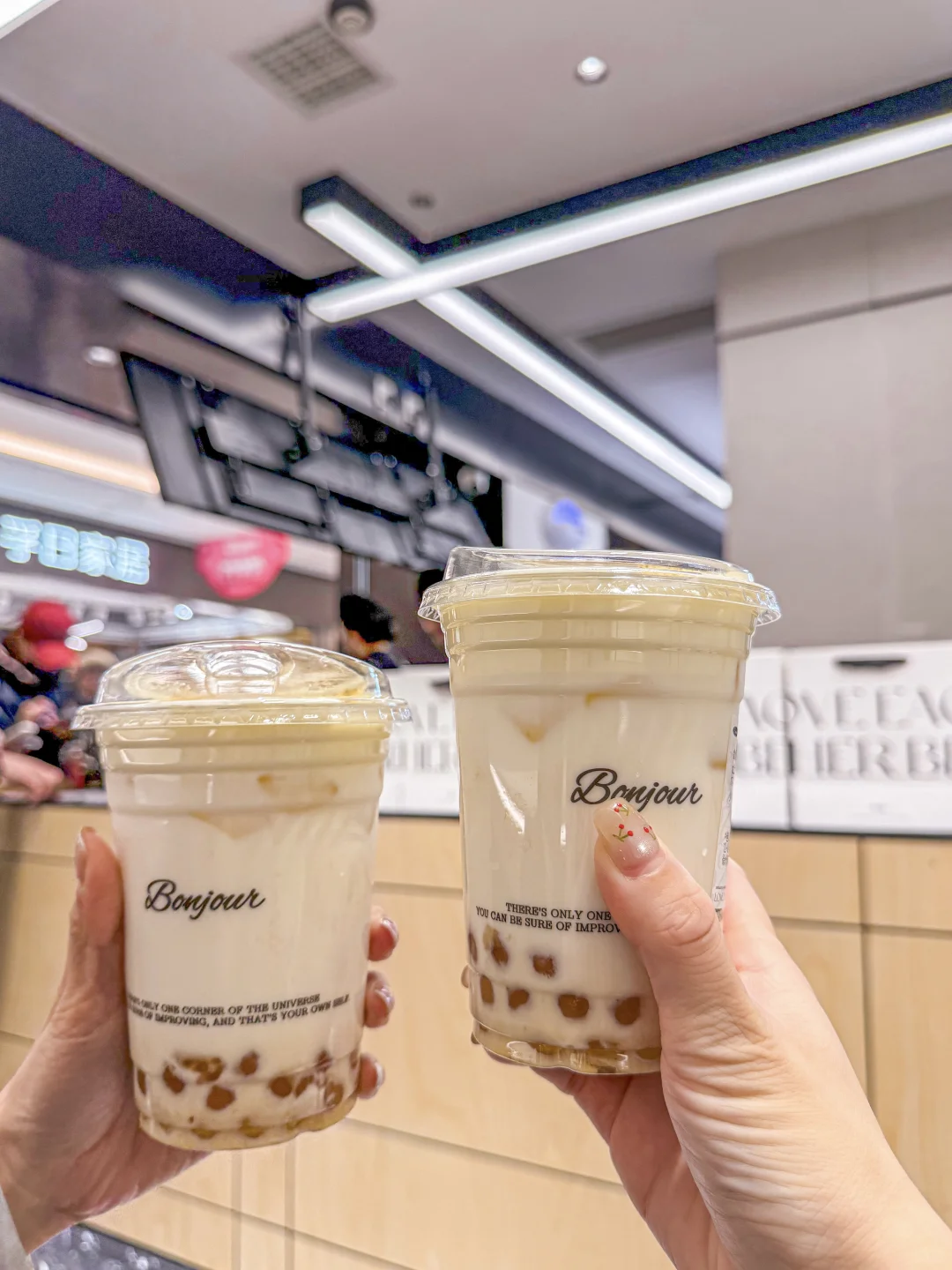 终于喝到了！！收藏夹里的奶茶！！！🥹