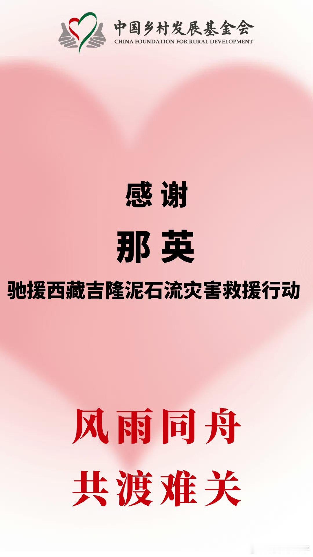 那英驰援西藏那英驰援西藏灾区那英驰援西藏， 愿灾区人民一切平安，早日恢复正常生活