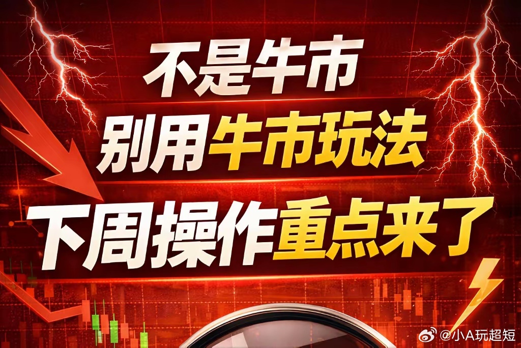 明天开盘别再乱买了：A股真正能打的，只有这3条主线别再问下周买什么了。先看清一件