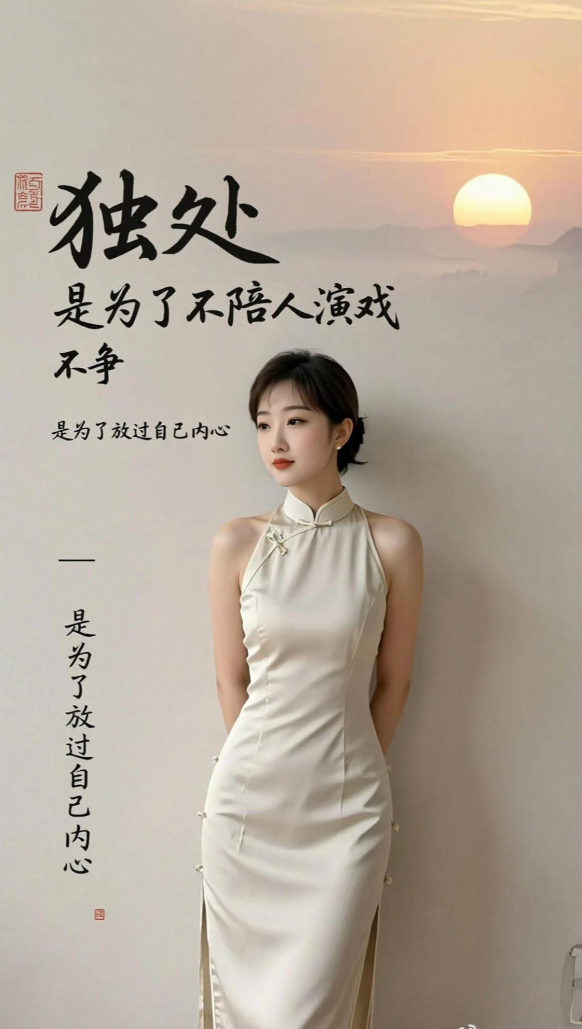 AI温婉旗袍写真 抖音ai创作