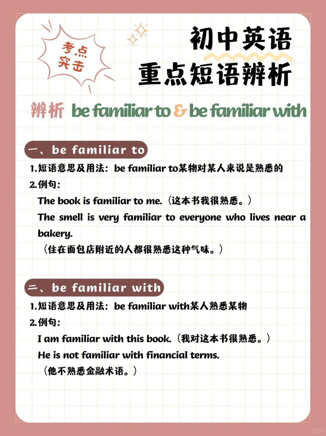 考点突击|一次厘清初中英语重点词汇辨析68