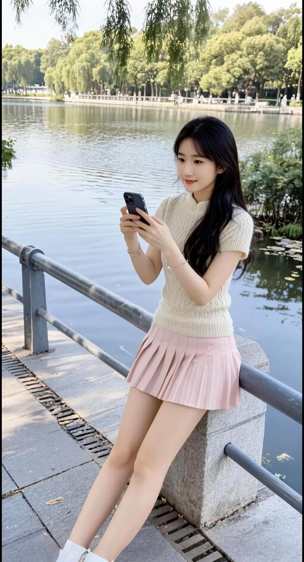 AI扩图 AI湖畔随拍