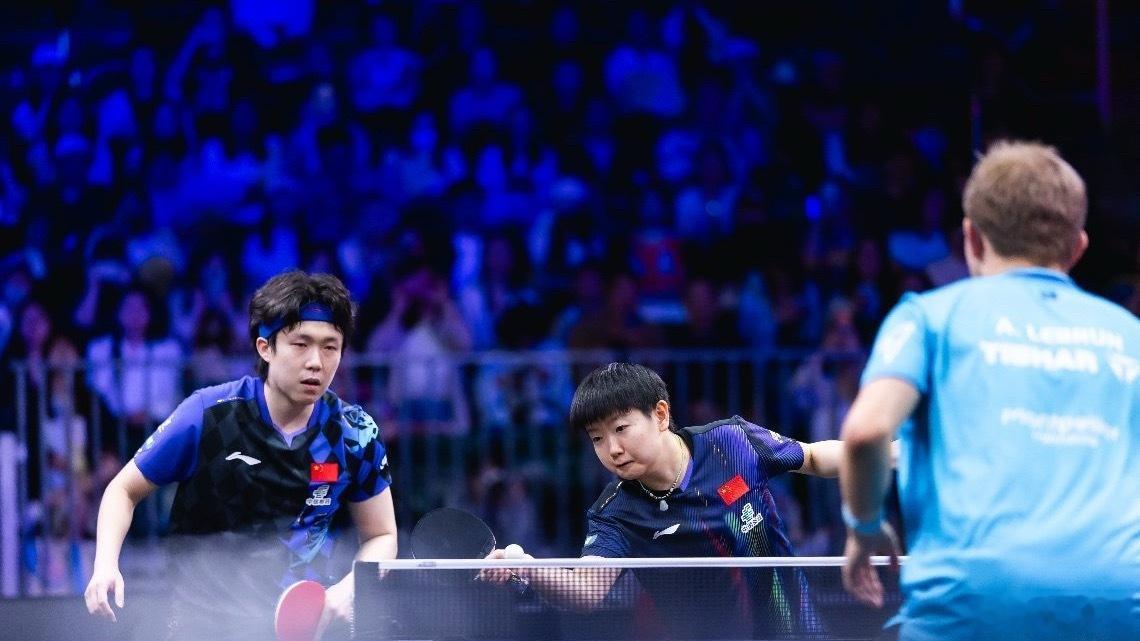 王楚钦孙颖莎vsA勒布伦大藤沙月 极限翻盘名场面！WTT美国大满贯混双1/4决赛