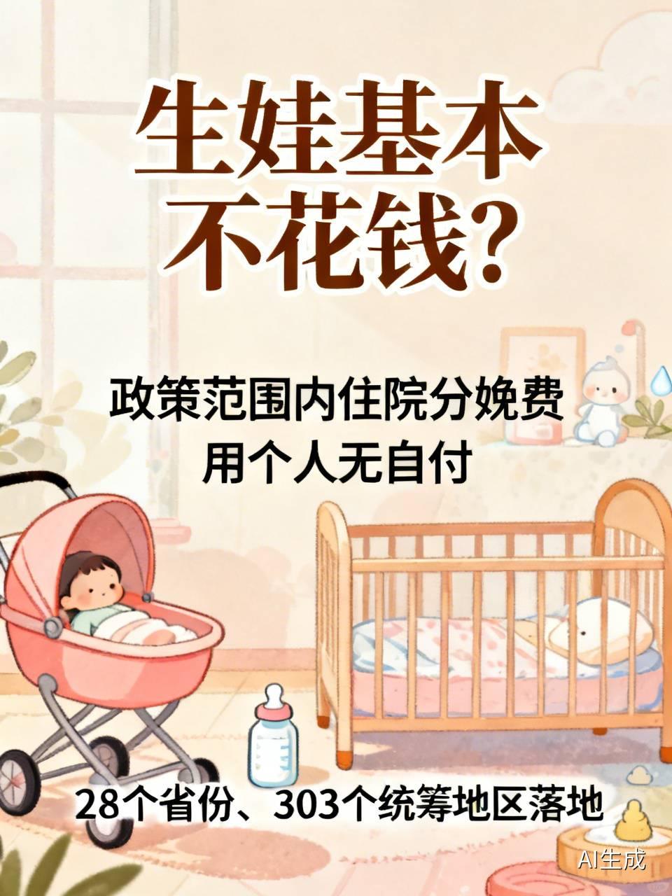 网传生娃基本不花钱！先别激动，很多人理解错了
 
最近网上都在传，今年生娃基本不