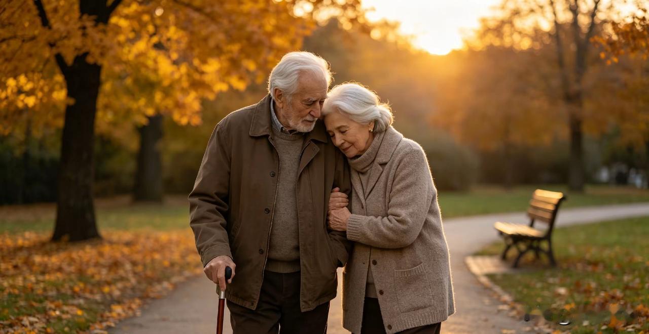 夫妻过了75岁以后，每一次拥抱，都有可能是最后一次。
 
家附近老家属院的周爷爷