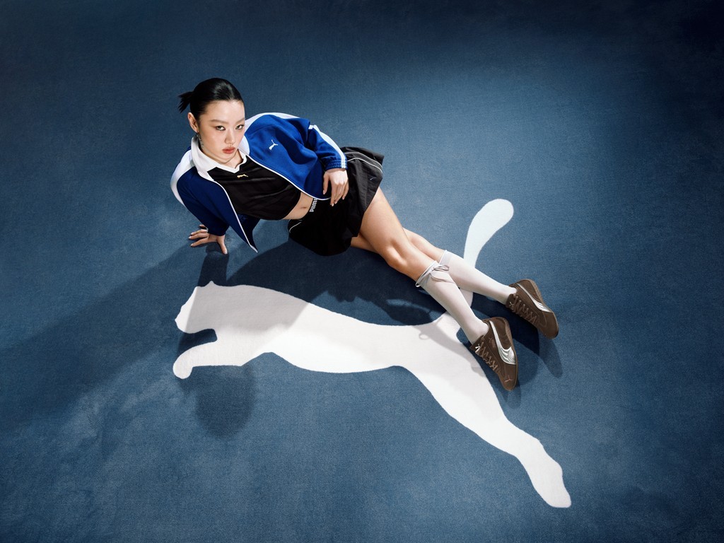 PUMA大中华区品牌代言人单依纯感觉单依纯和彪马logo还挺搭配的