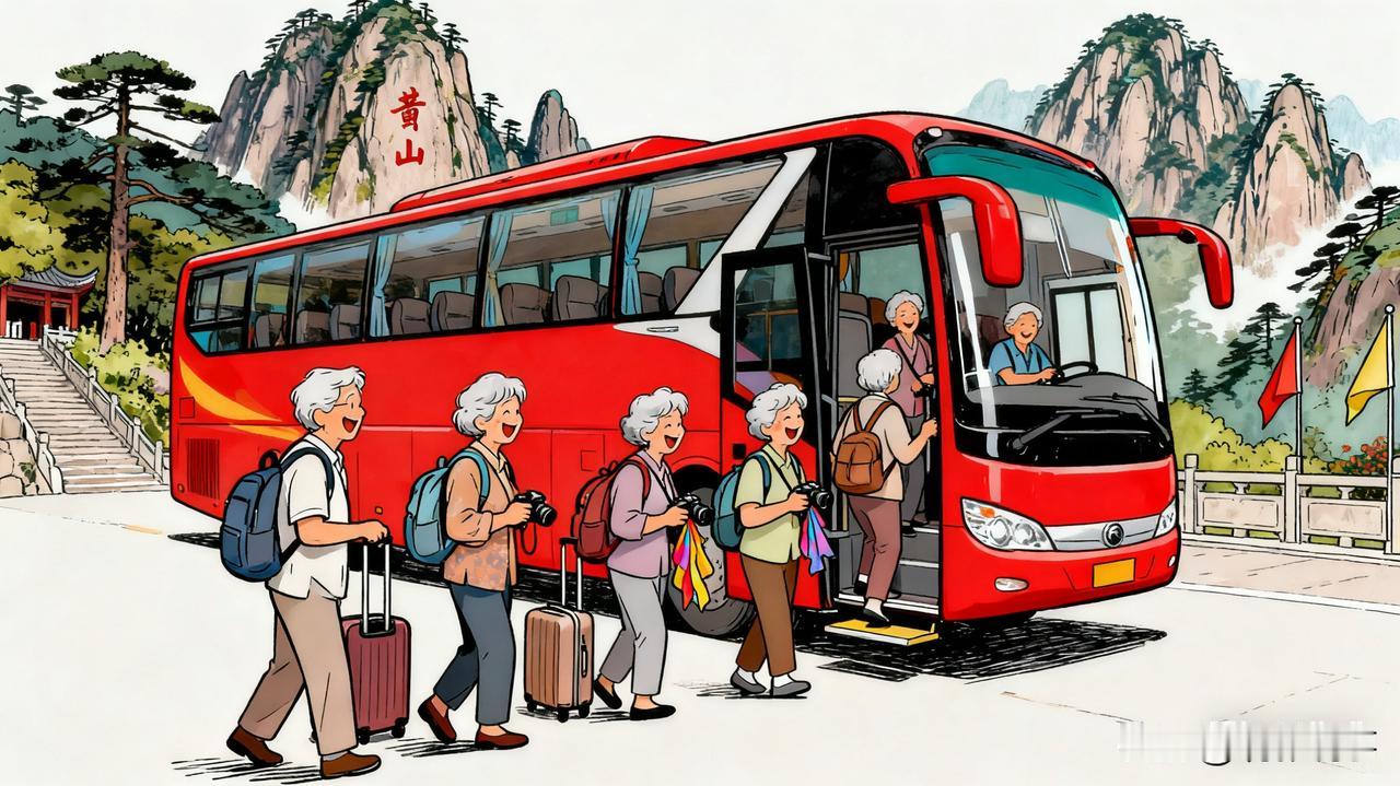 近年来，老年旅行团逐渐成为社会关注的焦点。一些敏锐的自媒体博主更是捕捉到了这一趋