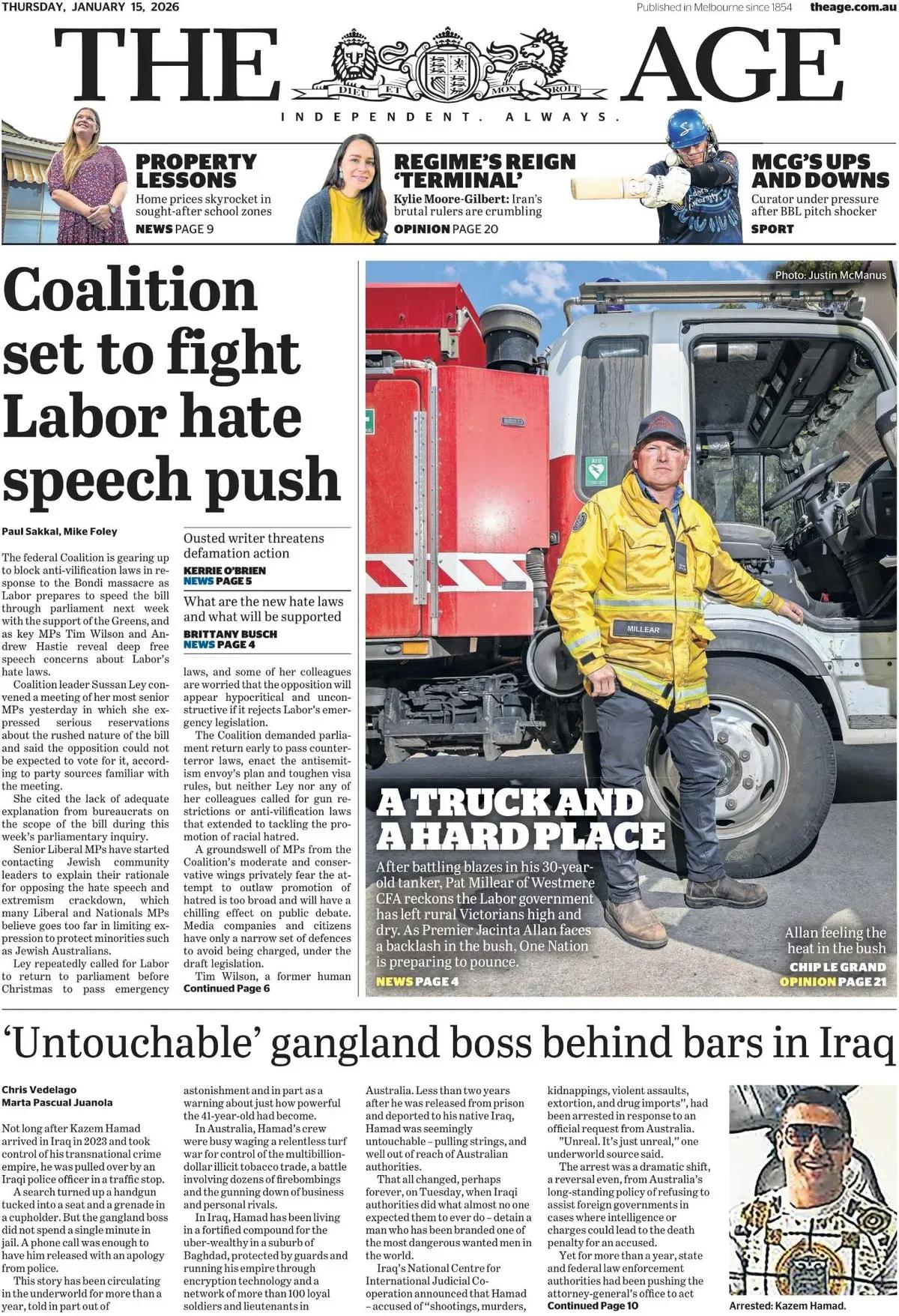 尽管一场悉尼邦迪海滩惨案15人死亡，但澳大利亚政府对仇恨言论的修法依旧存在分歧。