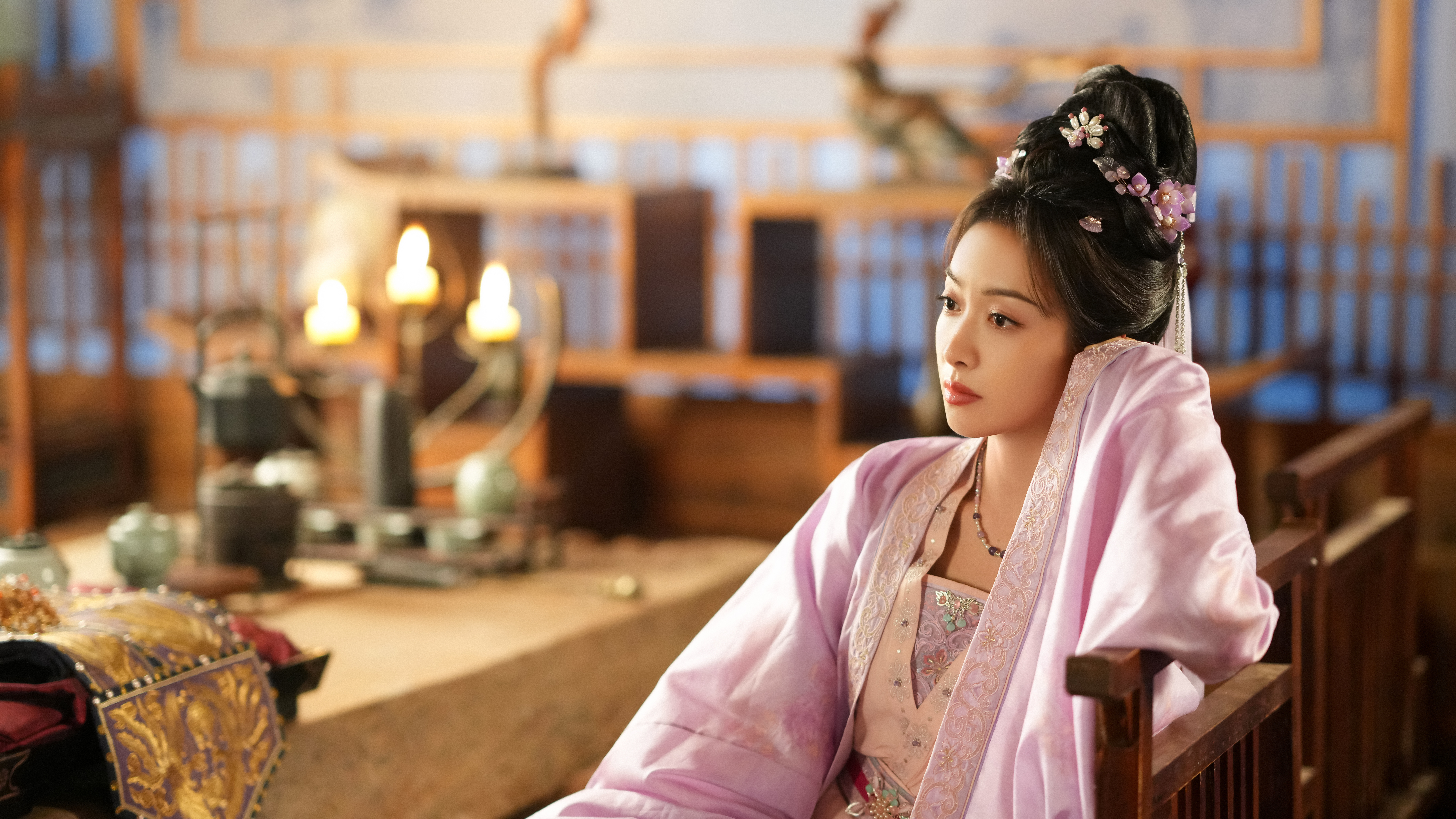 漂亮粉衣～～～ 《山河枕》楚瑜☽ 剧照-粉衣