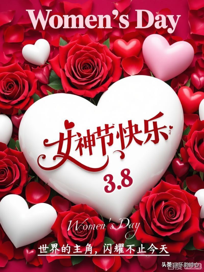 《三八节致巾帼》乐韵诗心原创藏头诗词:
祝福中华万象春，
三生有幸恰逢辰。
八风