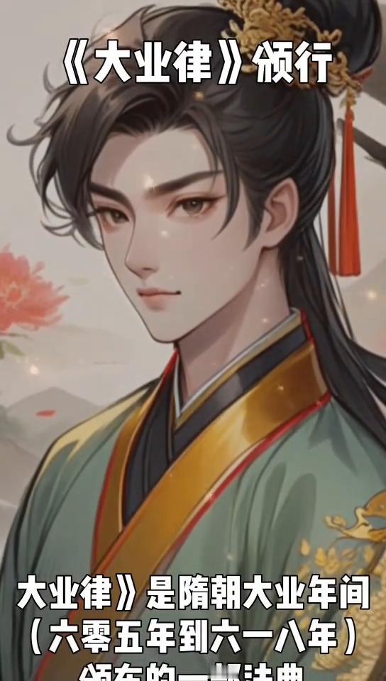 《大业律》颁行。
大家好，我是一名历史小博主。今天给大家带来一篇关于隋朝法制建设