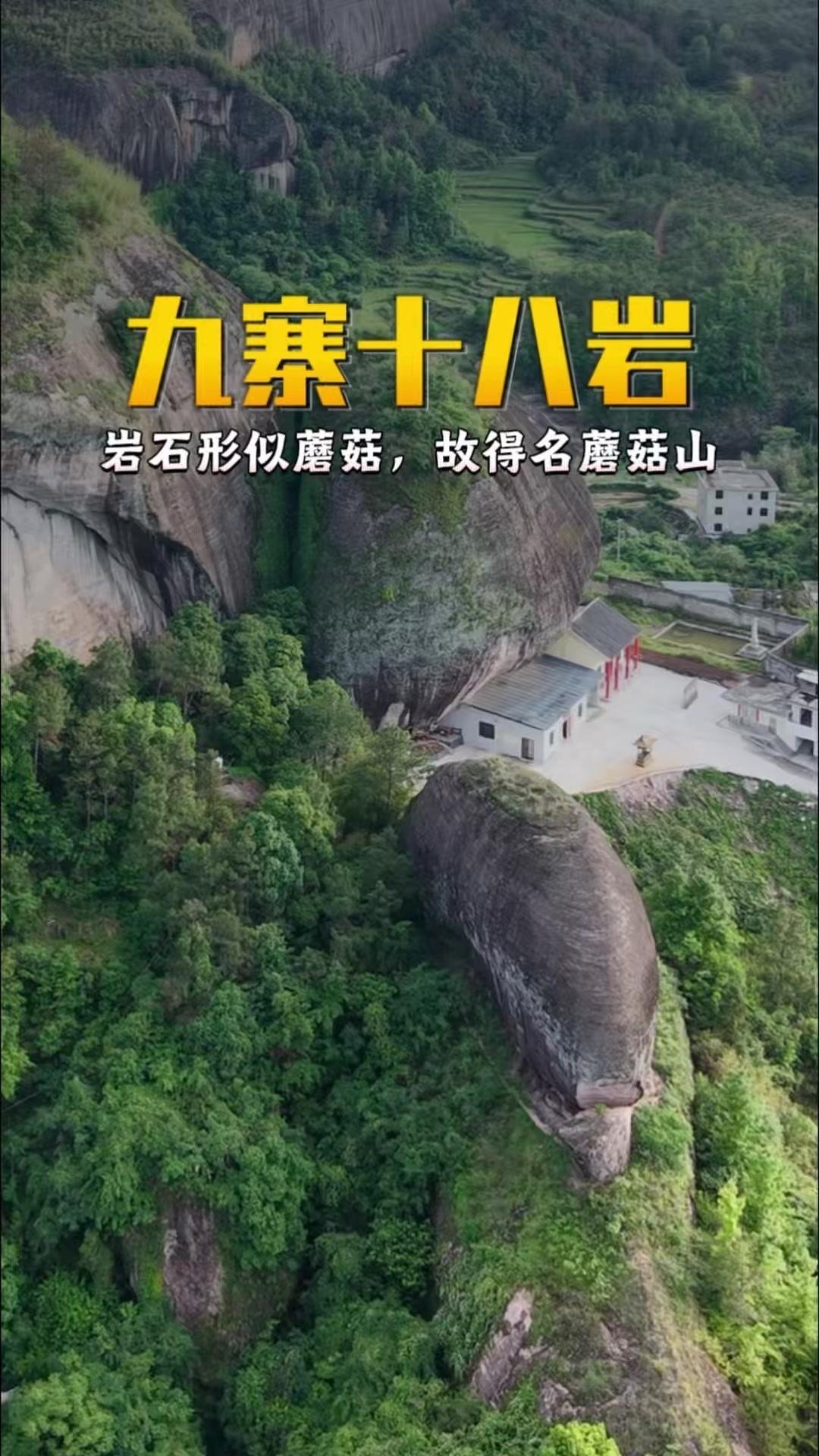 南方蘑菇奇景太绝了！北方朋友别划走！江西宁都赖村的九寨十八岩景区藏着南方独有的蘑