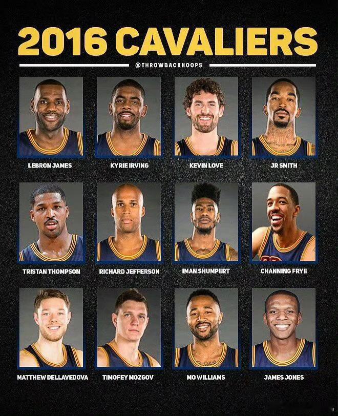 原来16年的骑士已经剩3人还在联盟征战了！还记得16年骑士夺冠吗！詹姆斯欧文乐福