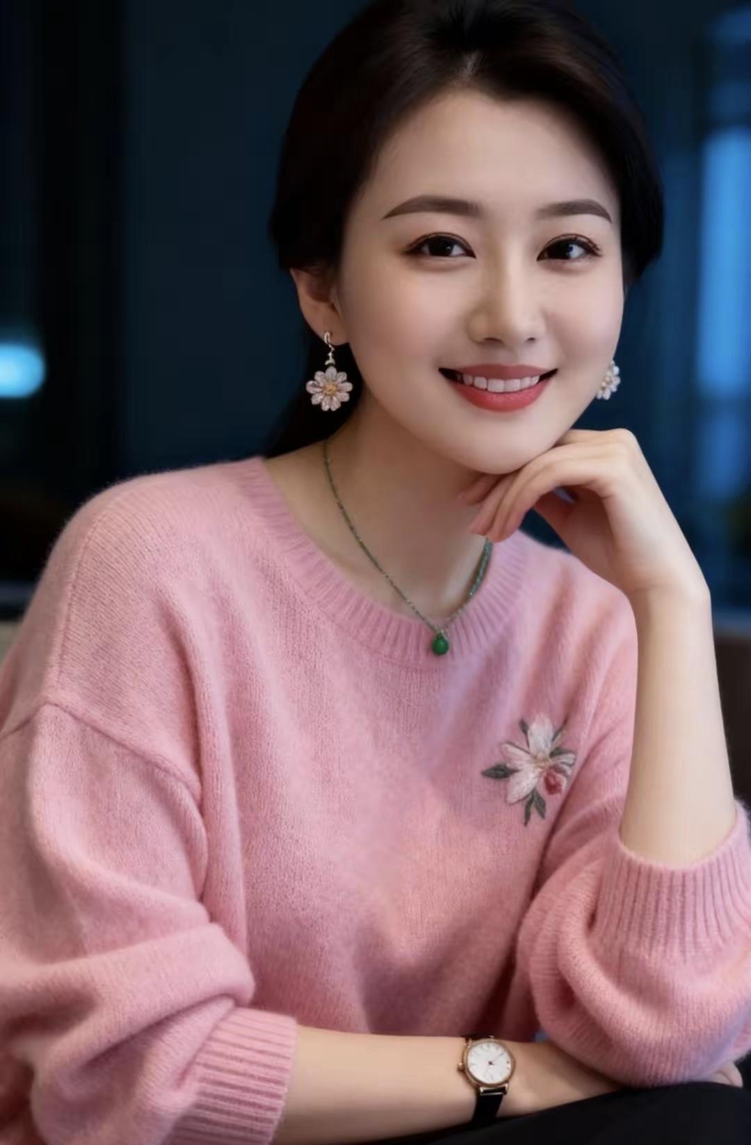 赞-粉衫佳人

青云/赋
粉妆一袭韵尤殊，国色当窗世所无；
鬓上流苏凝晓露，耳间