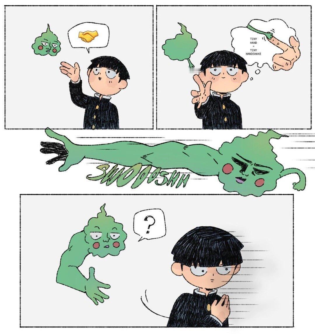 小酒窝：怎么跟想象的不一样（可恶mob：好恶心，不要灵能百分百小酒窝 ​​​
