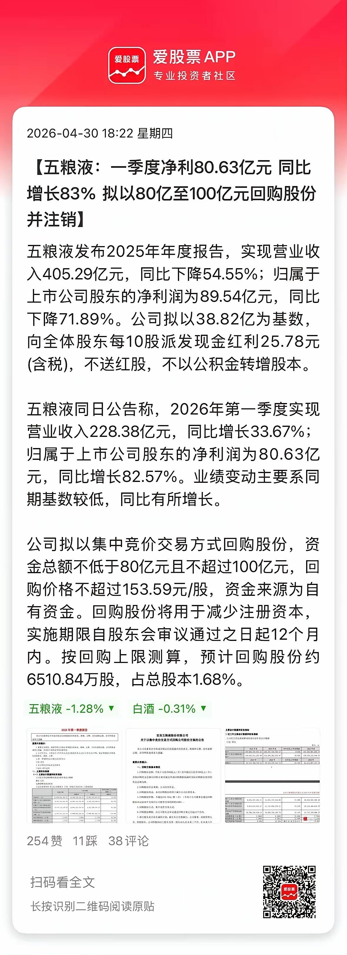 浓眉大眼的五粮液，真是让人大开眼界，前两天推迟披露财报的原因：竟然把2025年度