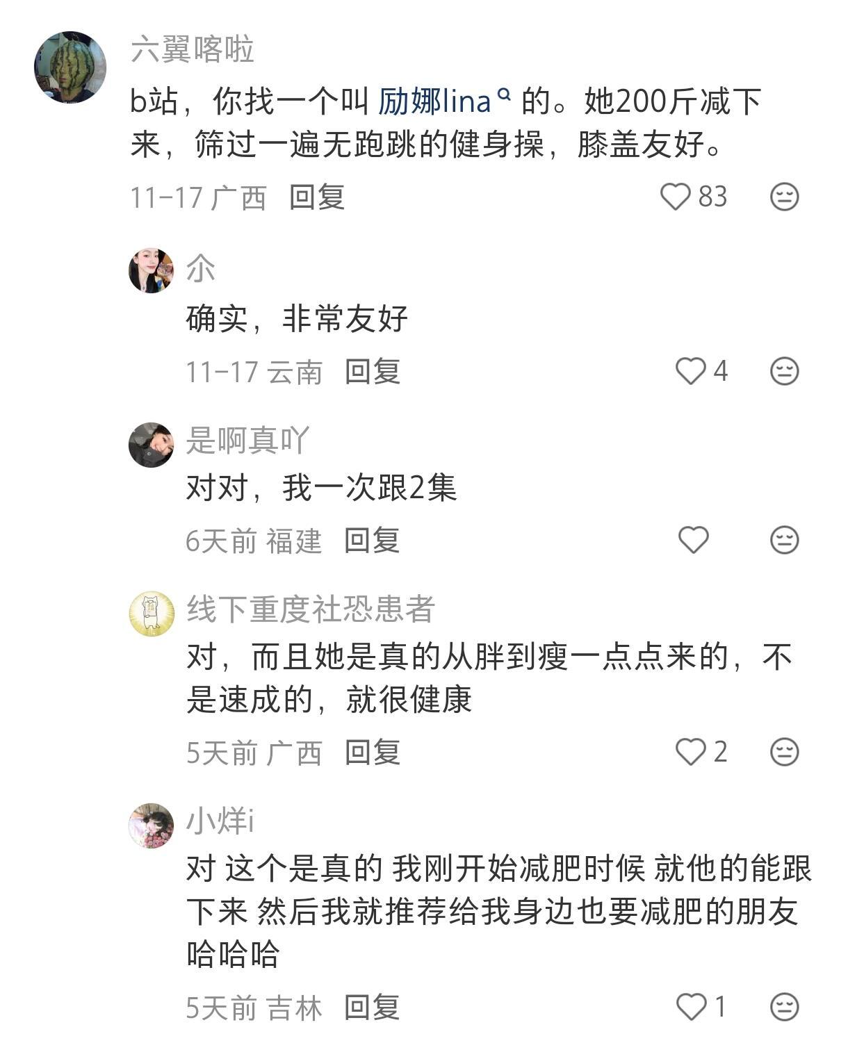 网友分享的无跑跳容易坚持的减脂操 