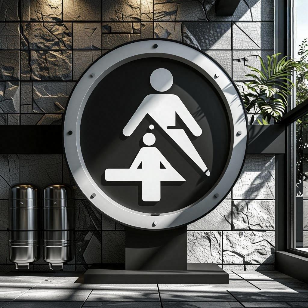 偶逛西北某城市一公园，发现里面居然设置了无性别厕所！这地方经济发展搞不起来，学习