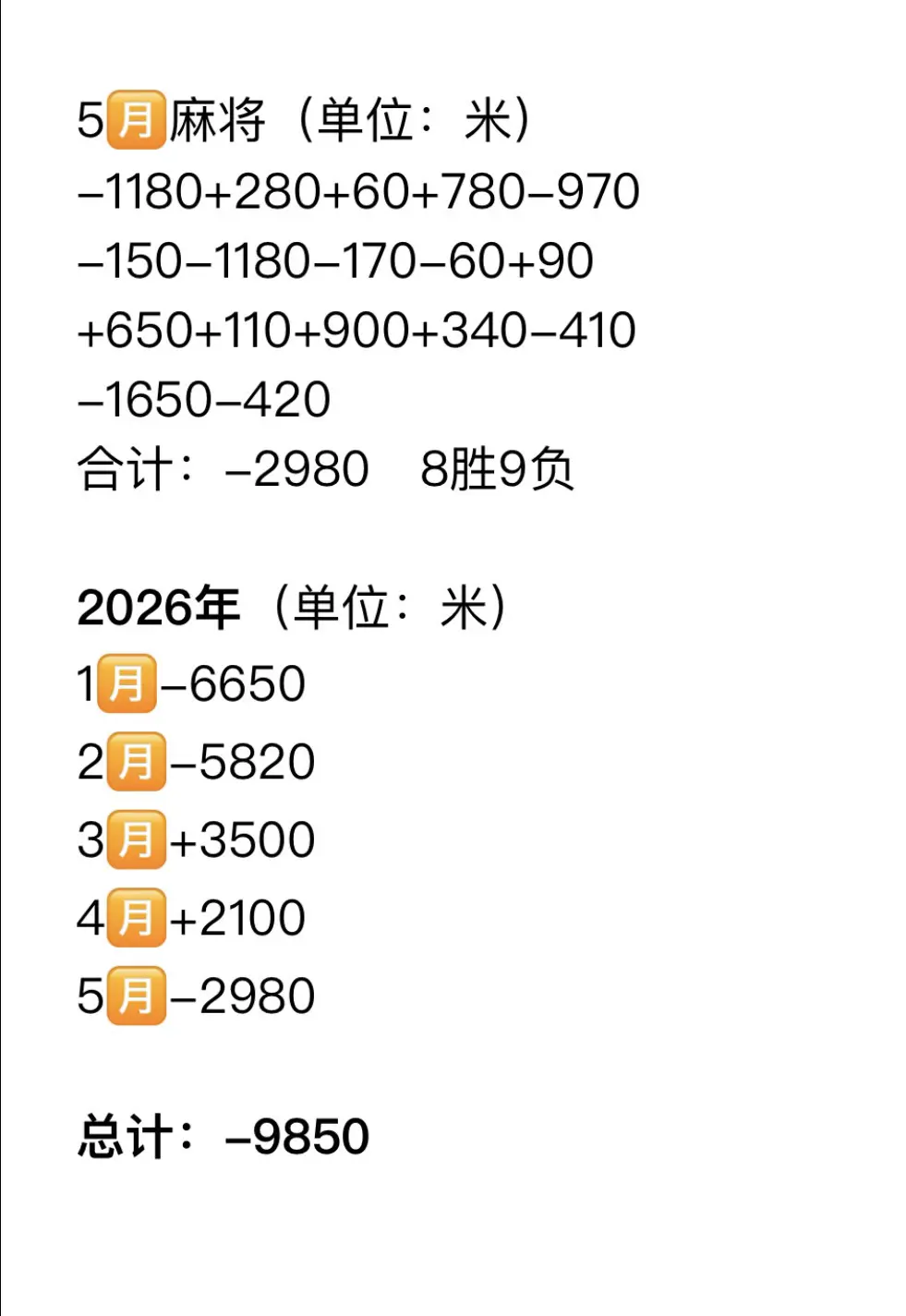 打总结  5月-2980