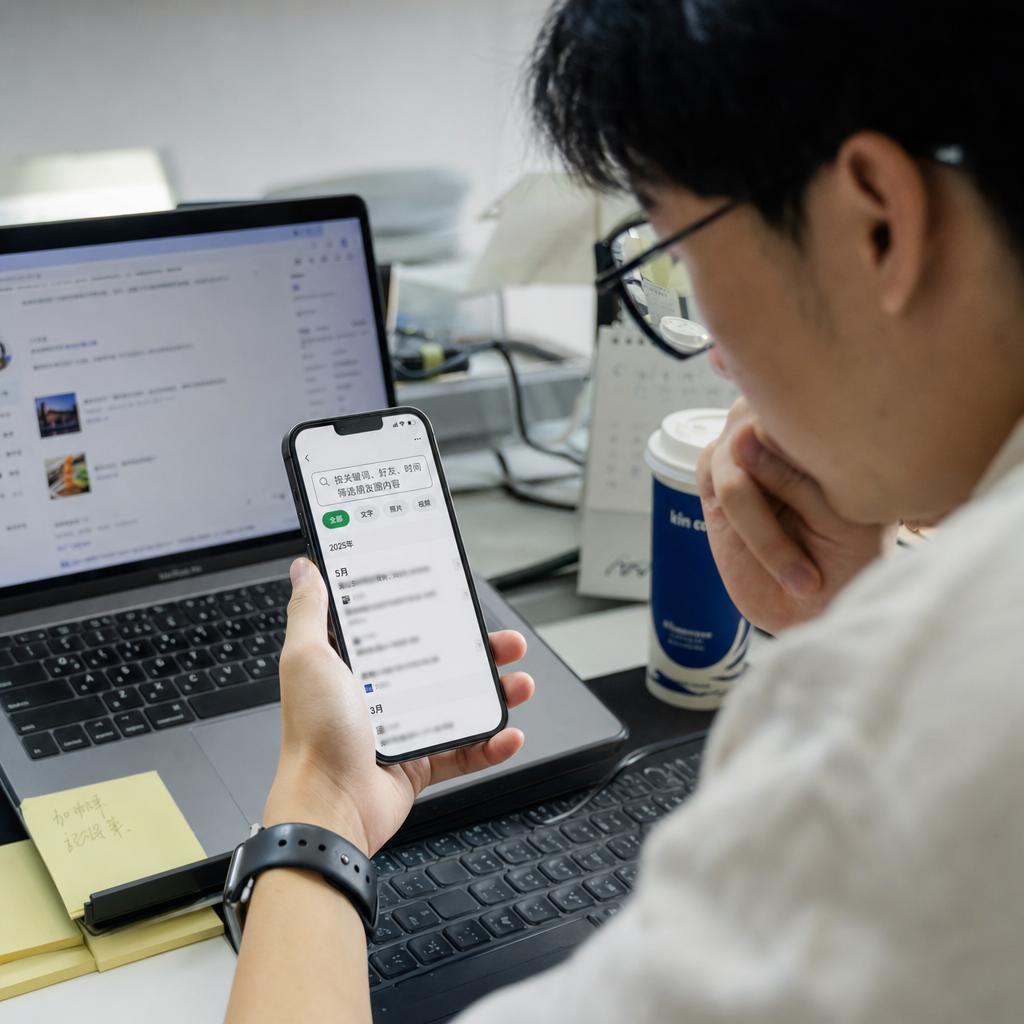微信最近在部分用户中悄悄测试了一个新功能，就是朋友圈可以直接搜索了。以前大家想找