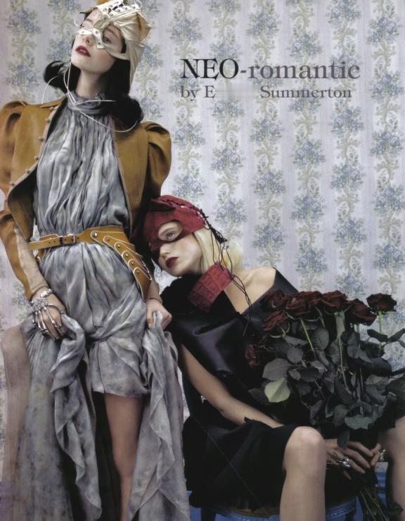 冷色调的视觉盛宴:Vogue意大利2009年6月刊
▪️复古妆容与未来感十足的服