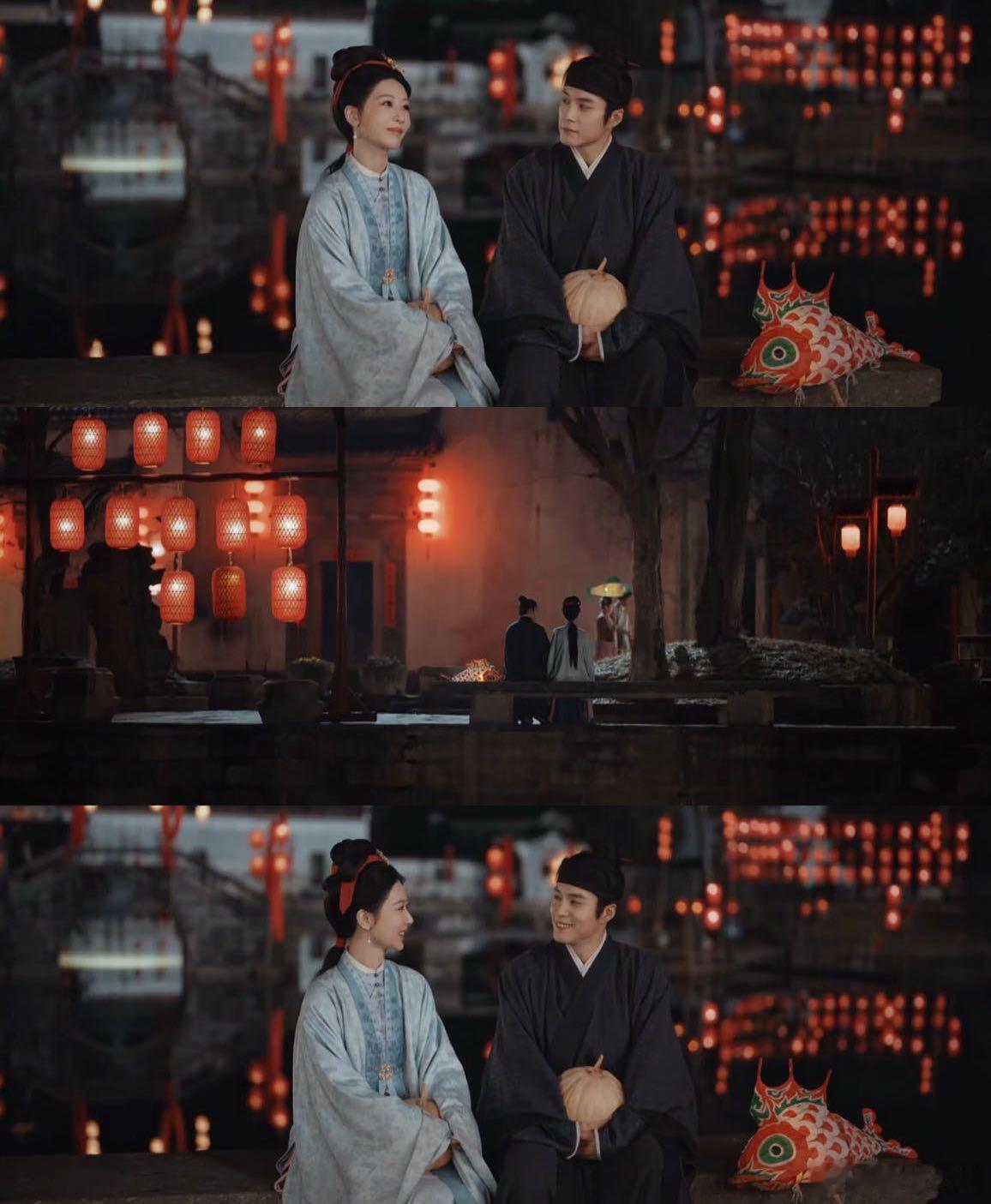 韩东君宠溺感从眼神里溢出 细微之处尽显深情 席间护她避酒 月下陪她赏景 宠溺的眼