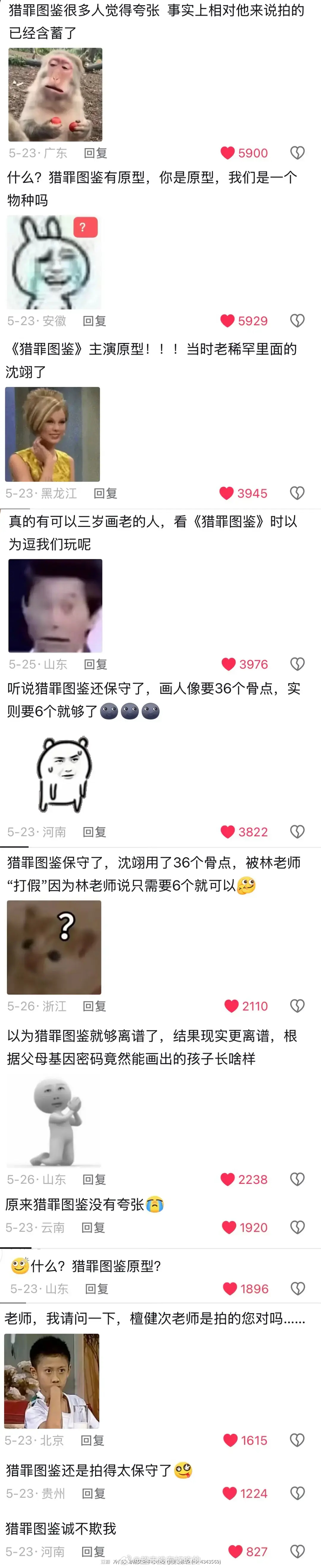 猎罪图鉴的长尾很牛还能在热评底下看到全是猎罪图鉴和沈翊的身影檀健次檀健次