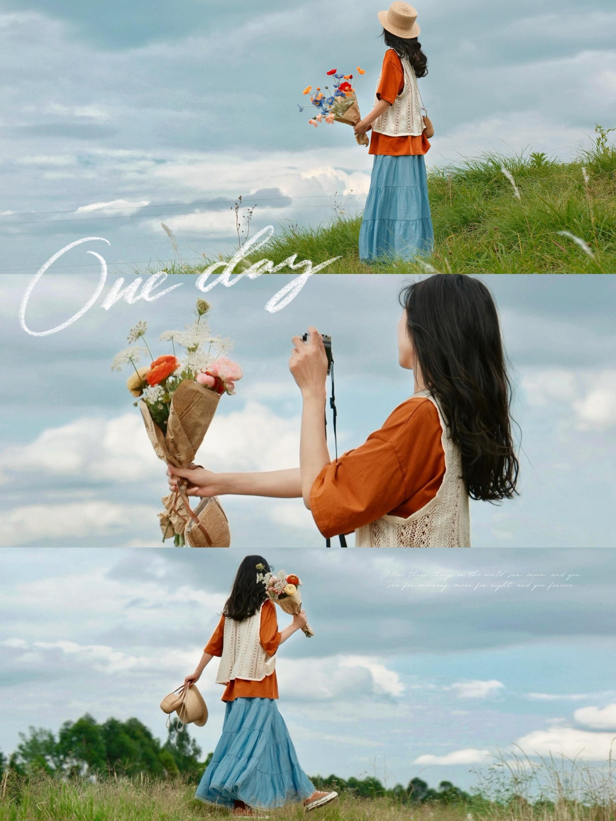 夏日天空拍出文艺氛围感｜💙🧡。雨过天晴，是夏天的样子 /  谁这么...