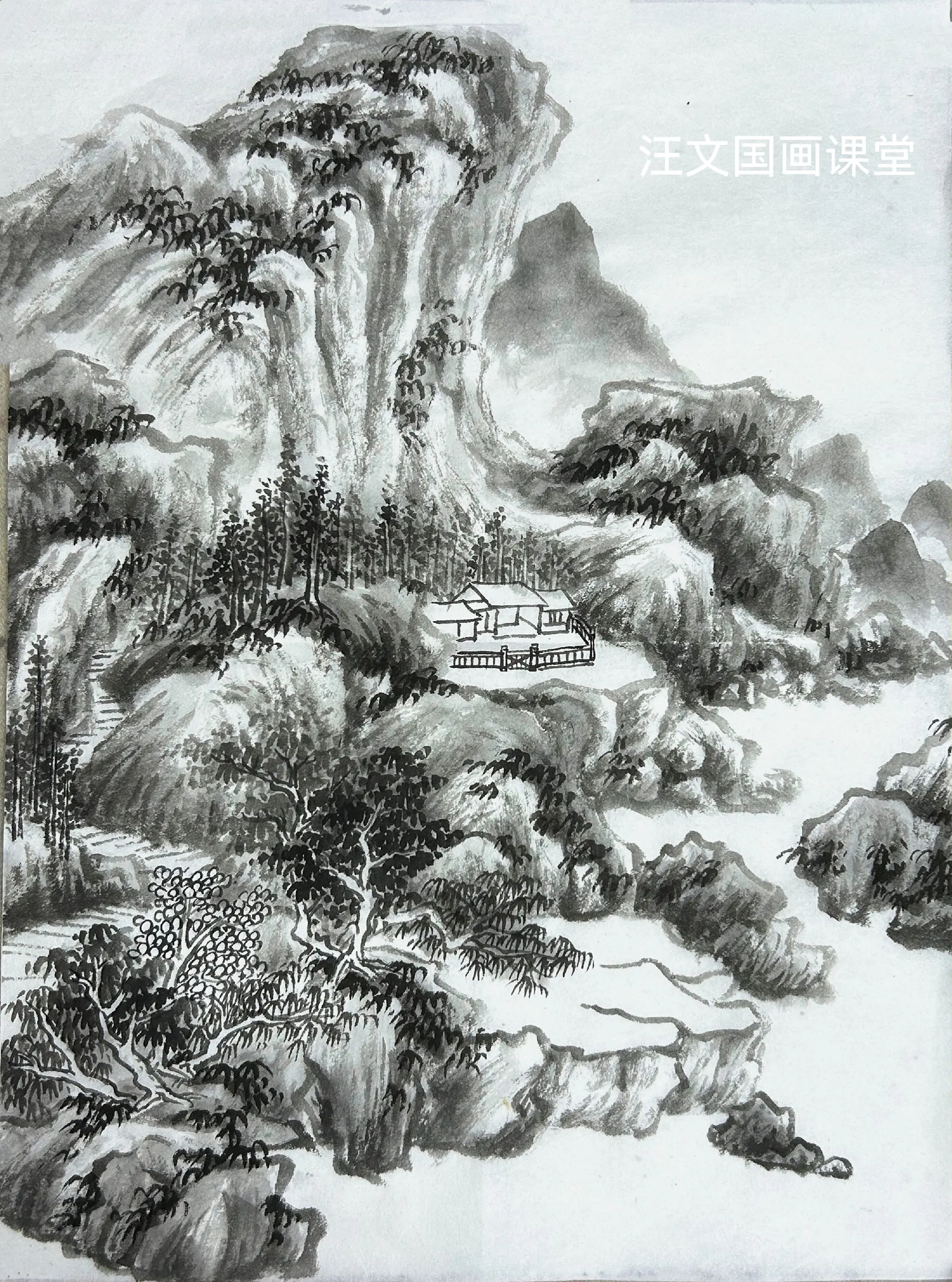 清代四王山水课（王鉴）