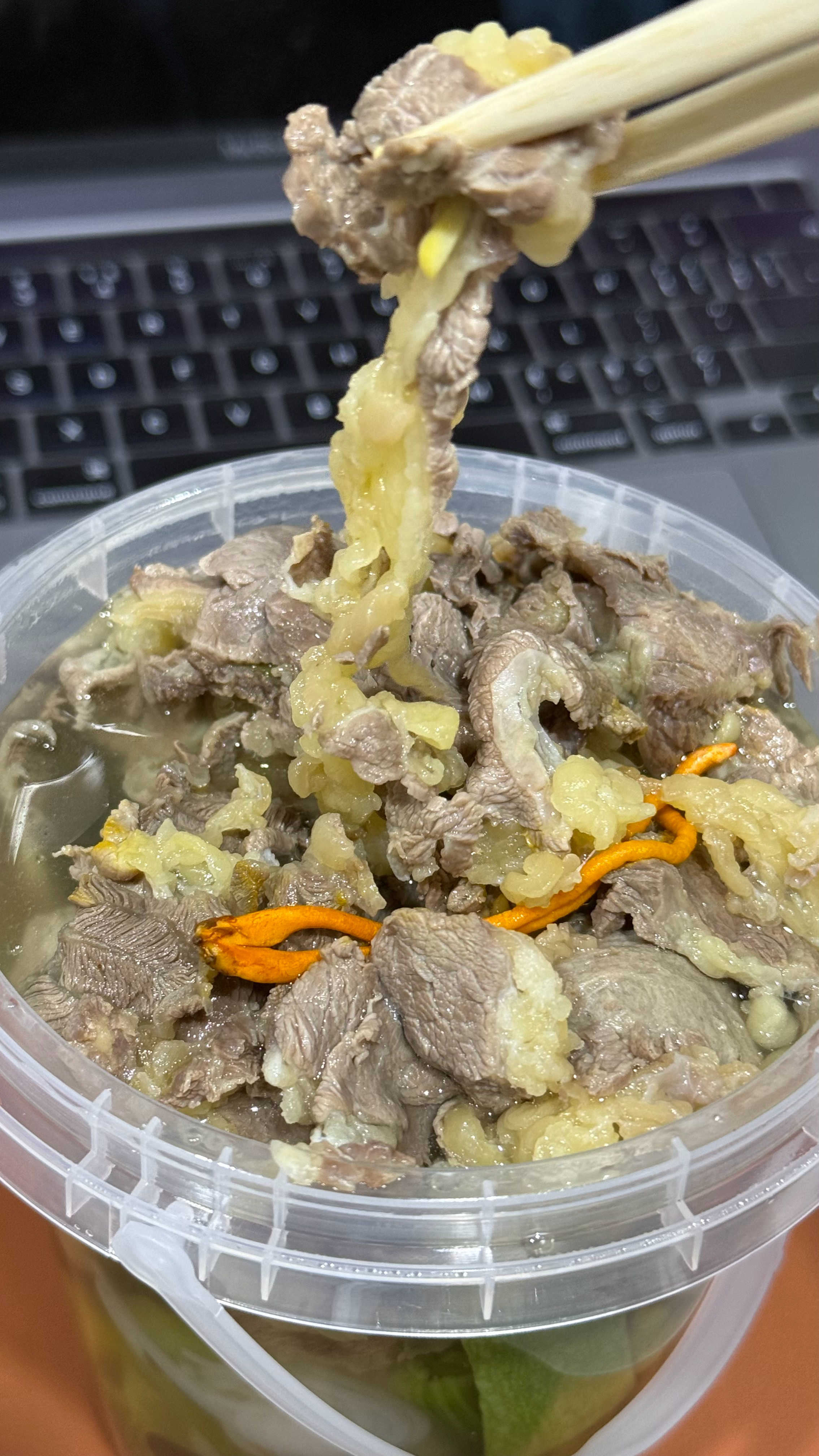 潮汕牛肉还是不能点外卖送过来都老了 