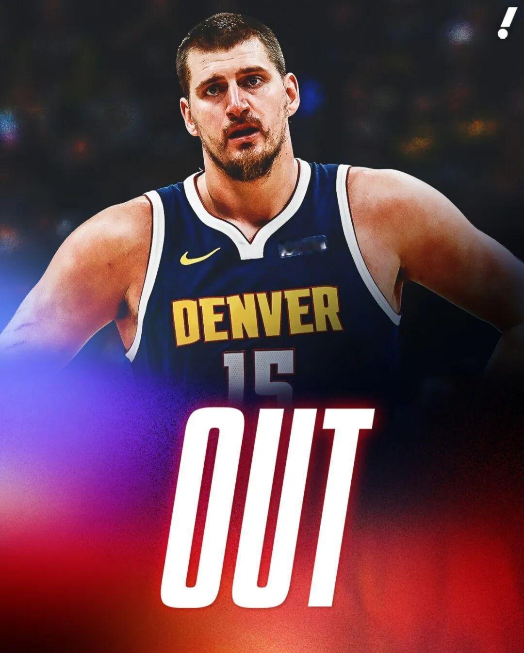 约基奇彻底无缘本赛季最佳球员和最佳阵容，因为球员必须参加至少65场比赛才有资格评