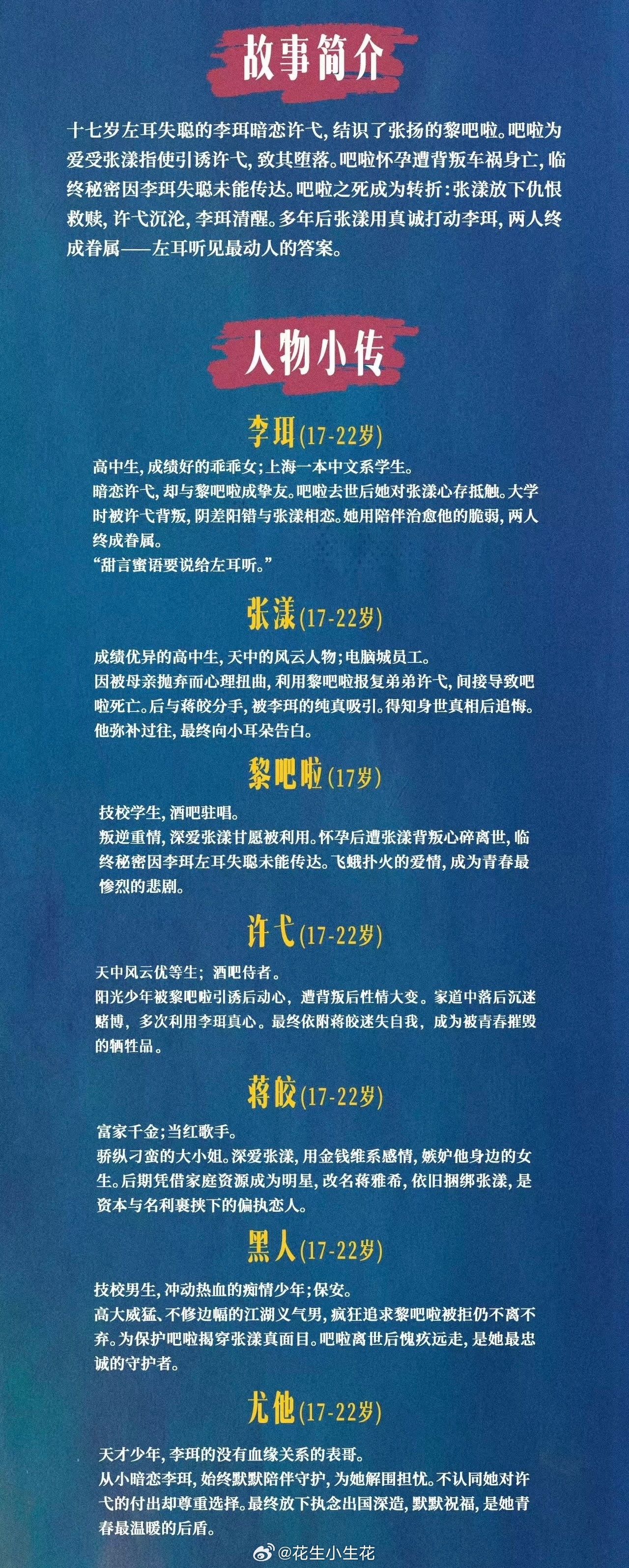 AI真人剧《左耳》 组讯原著、总编剧：饶雪漫导演：谷逸伦开机时间：2026年6月