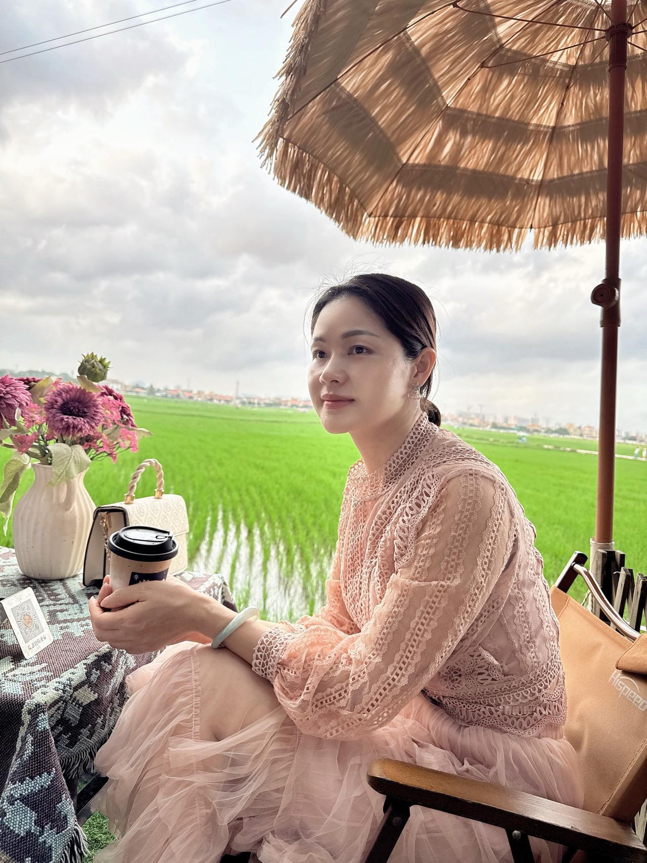 春色入怀来素颜妆 田园风 稻田氛围感