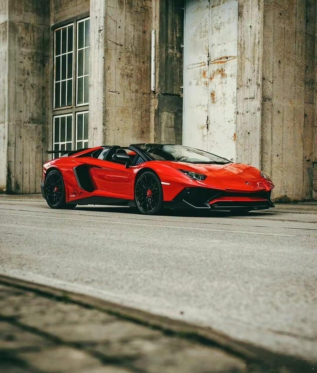 兰博基尼 Aventador SV Roadster，真好看！ ​​​