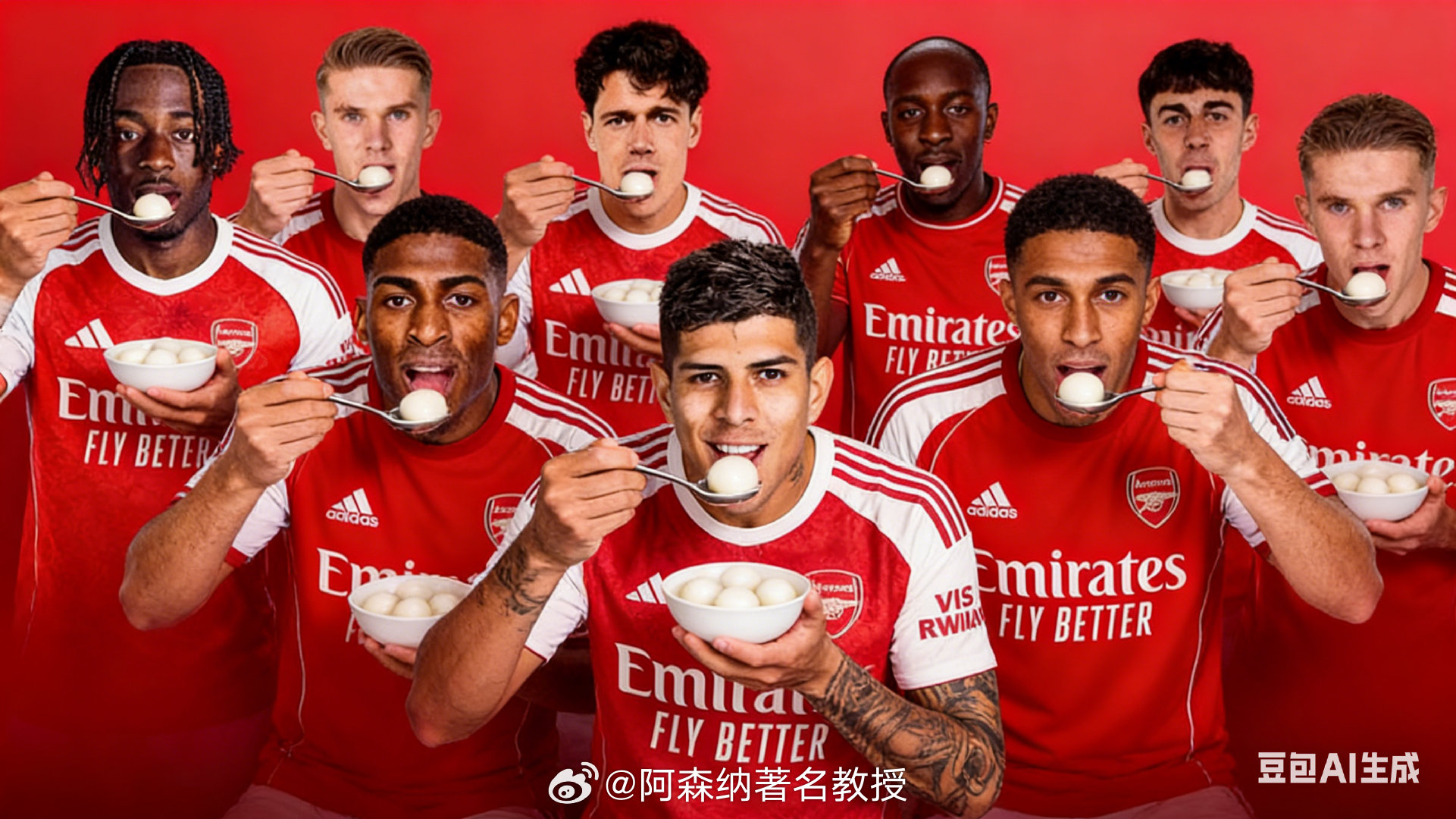 体育AI闹元宵 正月十五元宵节，但求生活美，球队赢！愿阿森纳在这个赛季，团团圆圆