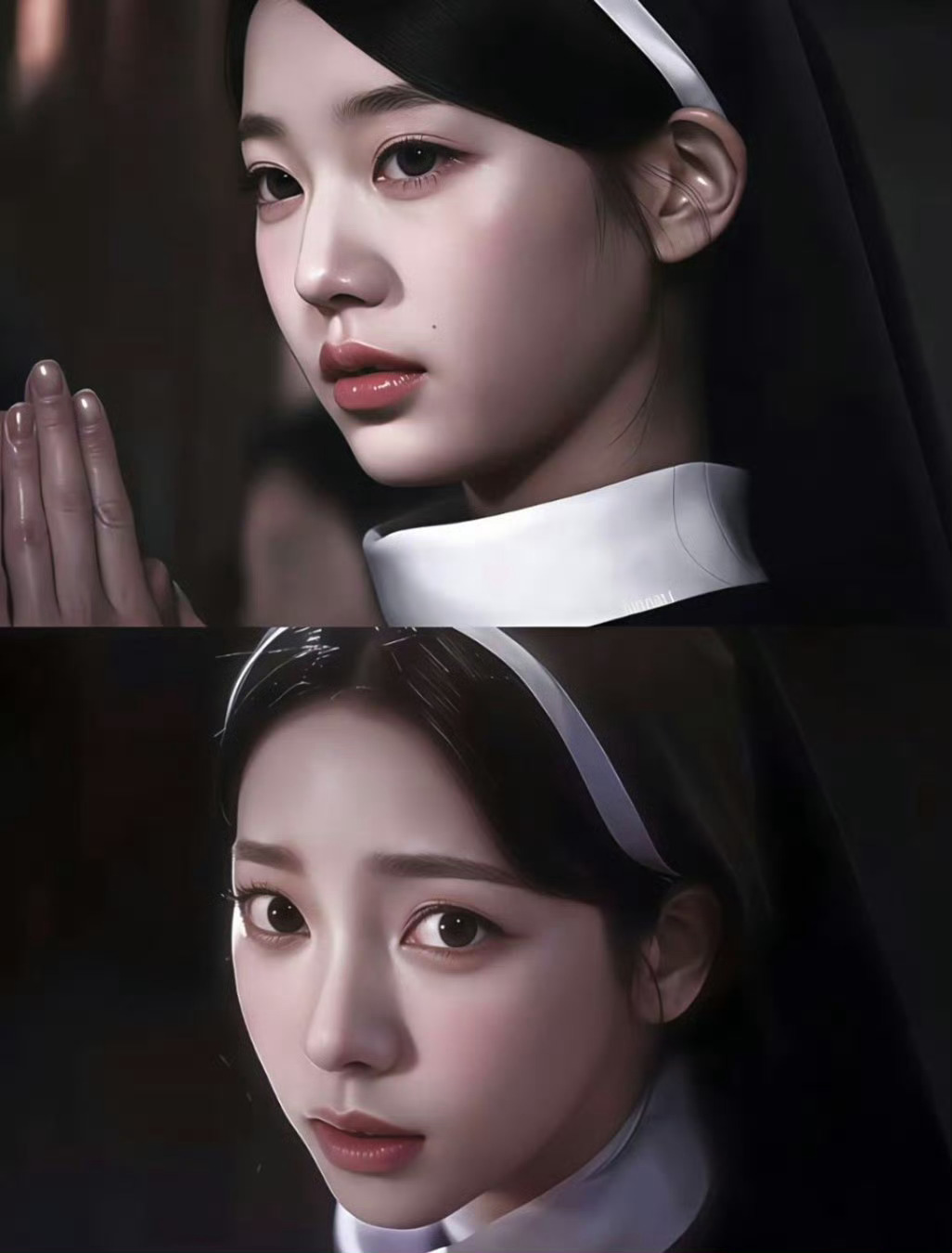 张元英柳智敏修女造型  【张元英 柳智敏】＂姐姐，主听不到的愿望，我可以帮你实现