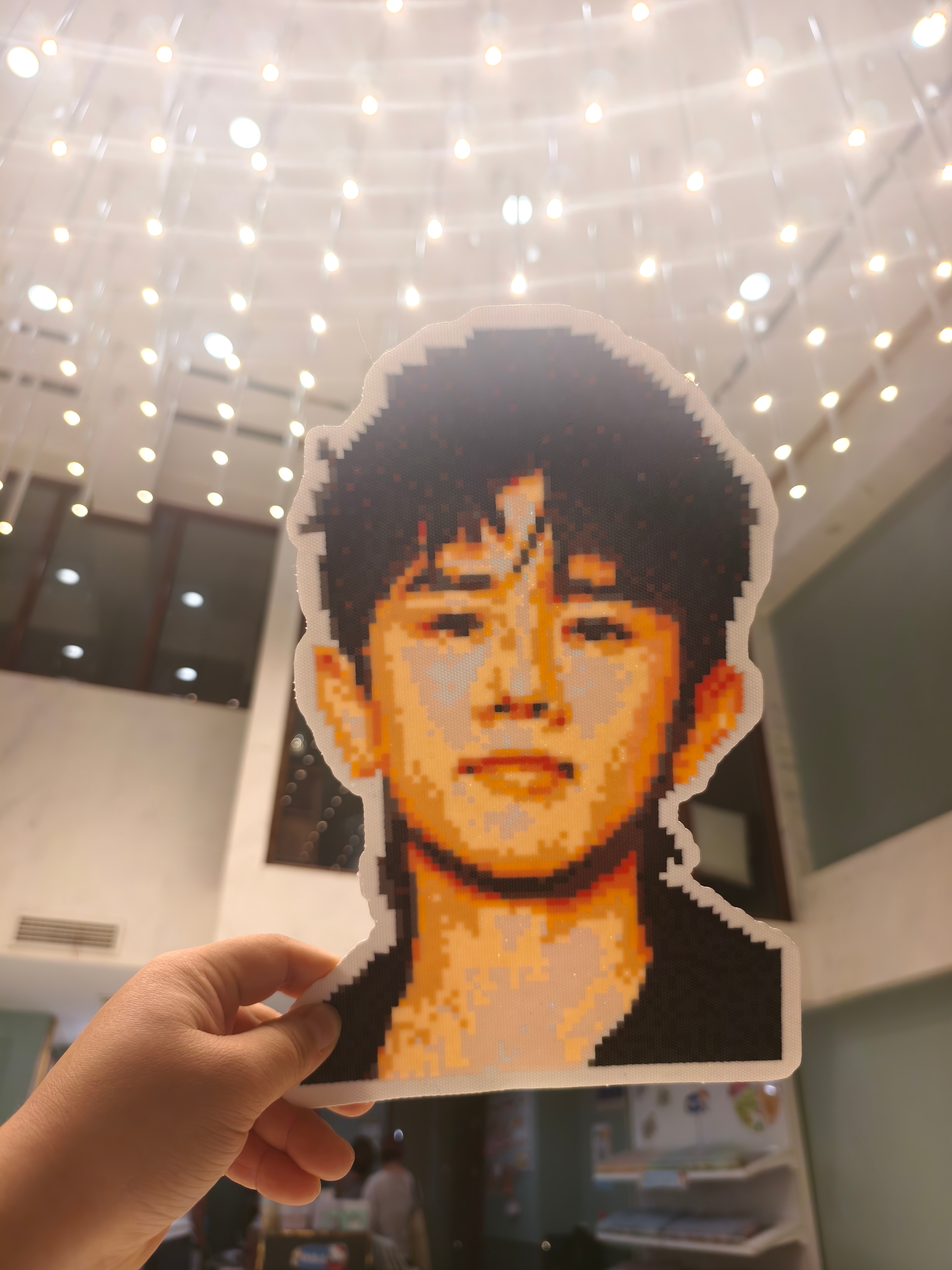 张杰 拼豆新手零帧起手雷霆大图，在拼豆店两天干了13个小时，又用一个半小时拼了三