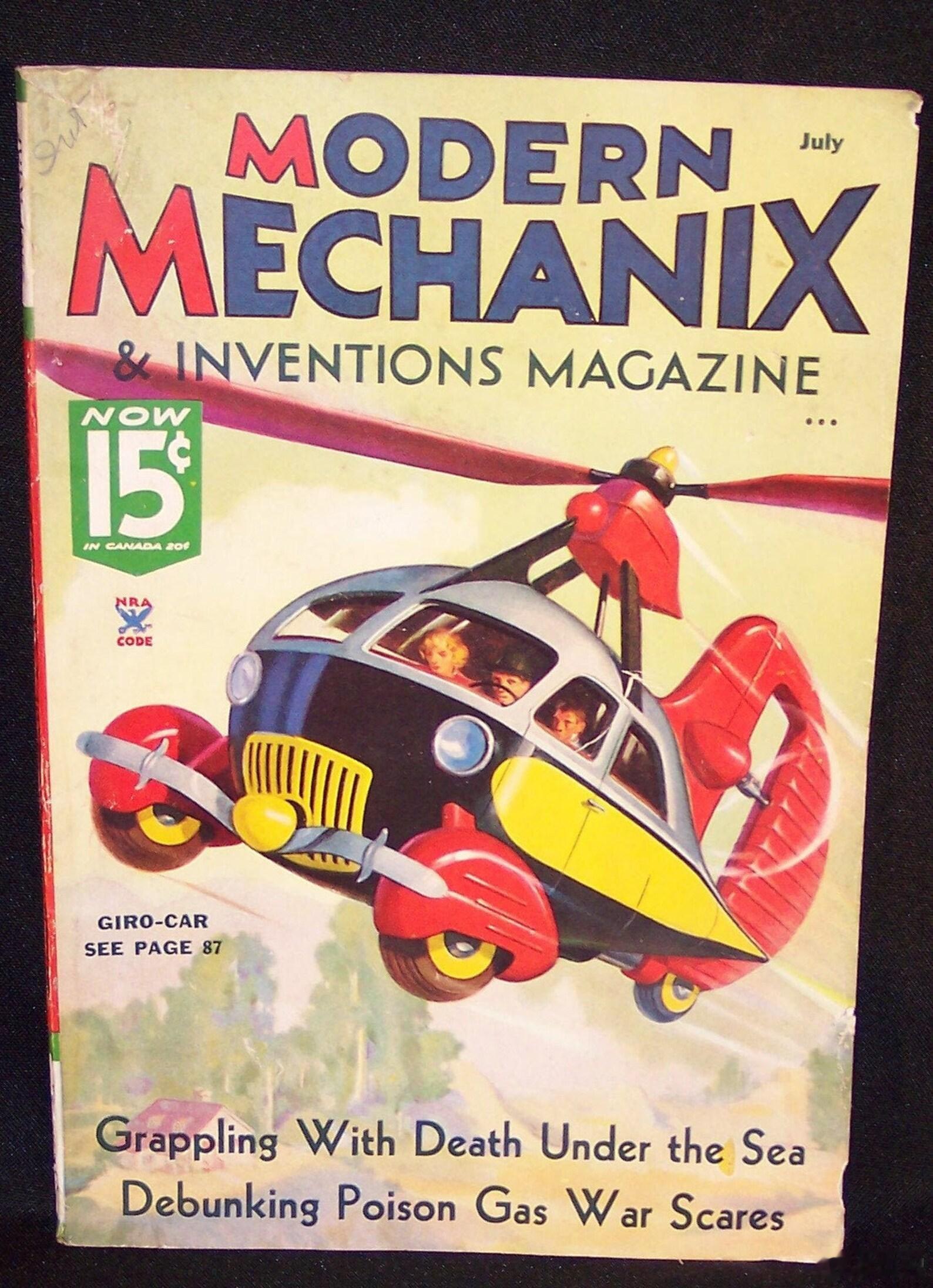 航空创作计划 30年代美国杂志《Modern Mechanics（后来曾改名Mo