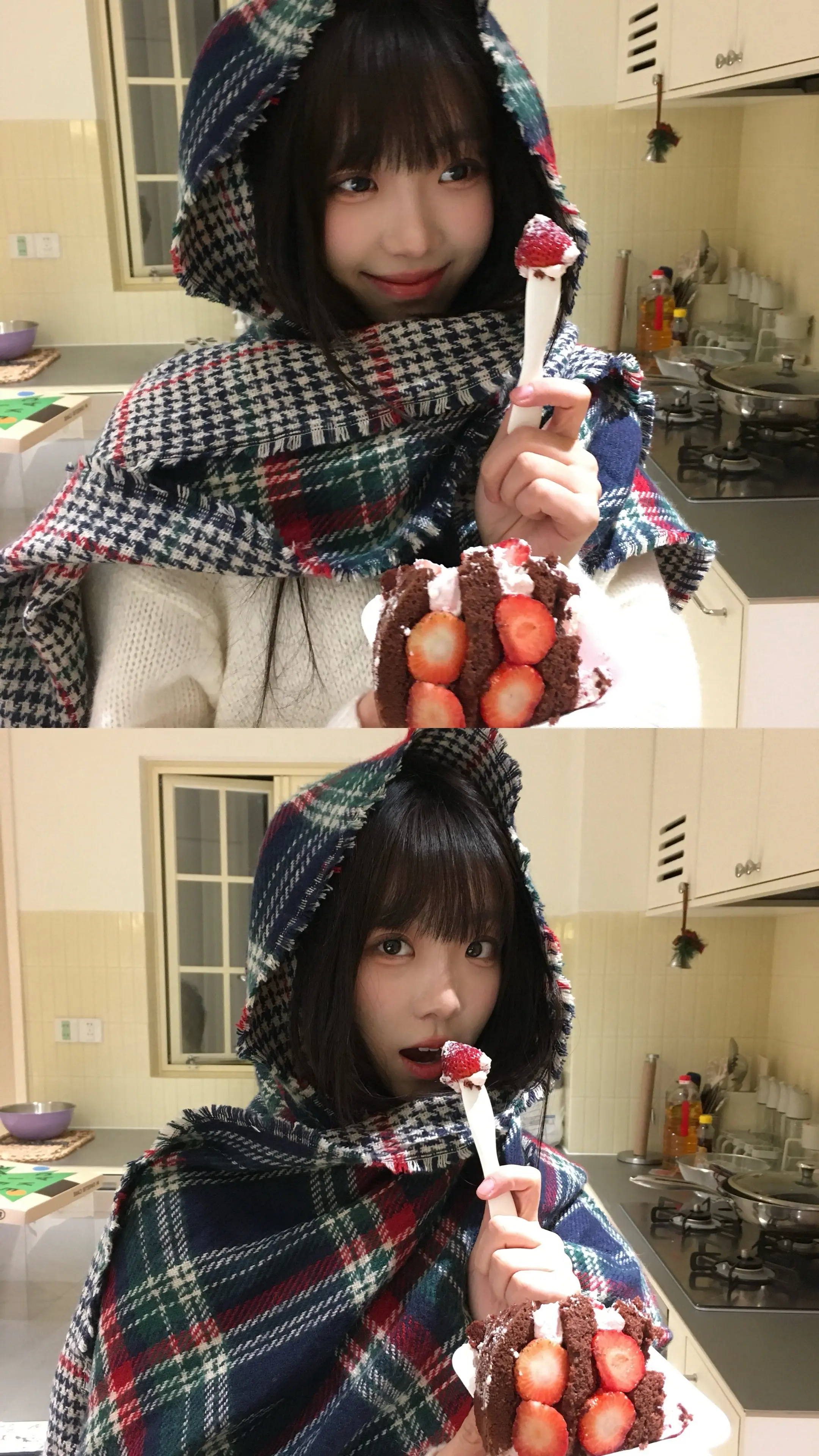 🍓补一个圣诞照🎅🏻⛄️⋆｡˚。