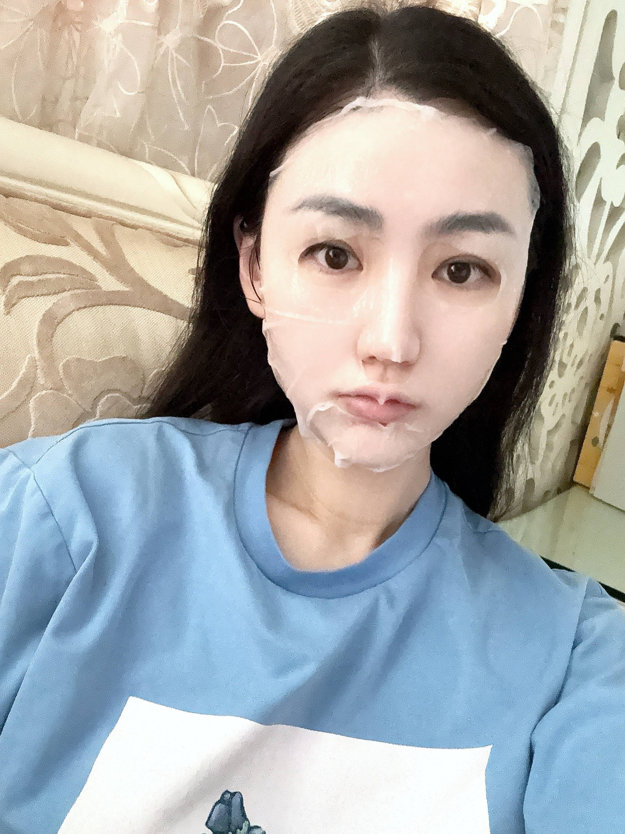 梳子说有女明星上镜前！一天会敷5️⃣片面膜我：那我也要！！！反正醒来之后先给自己