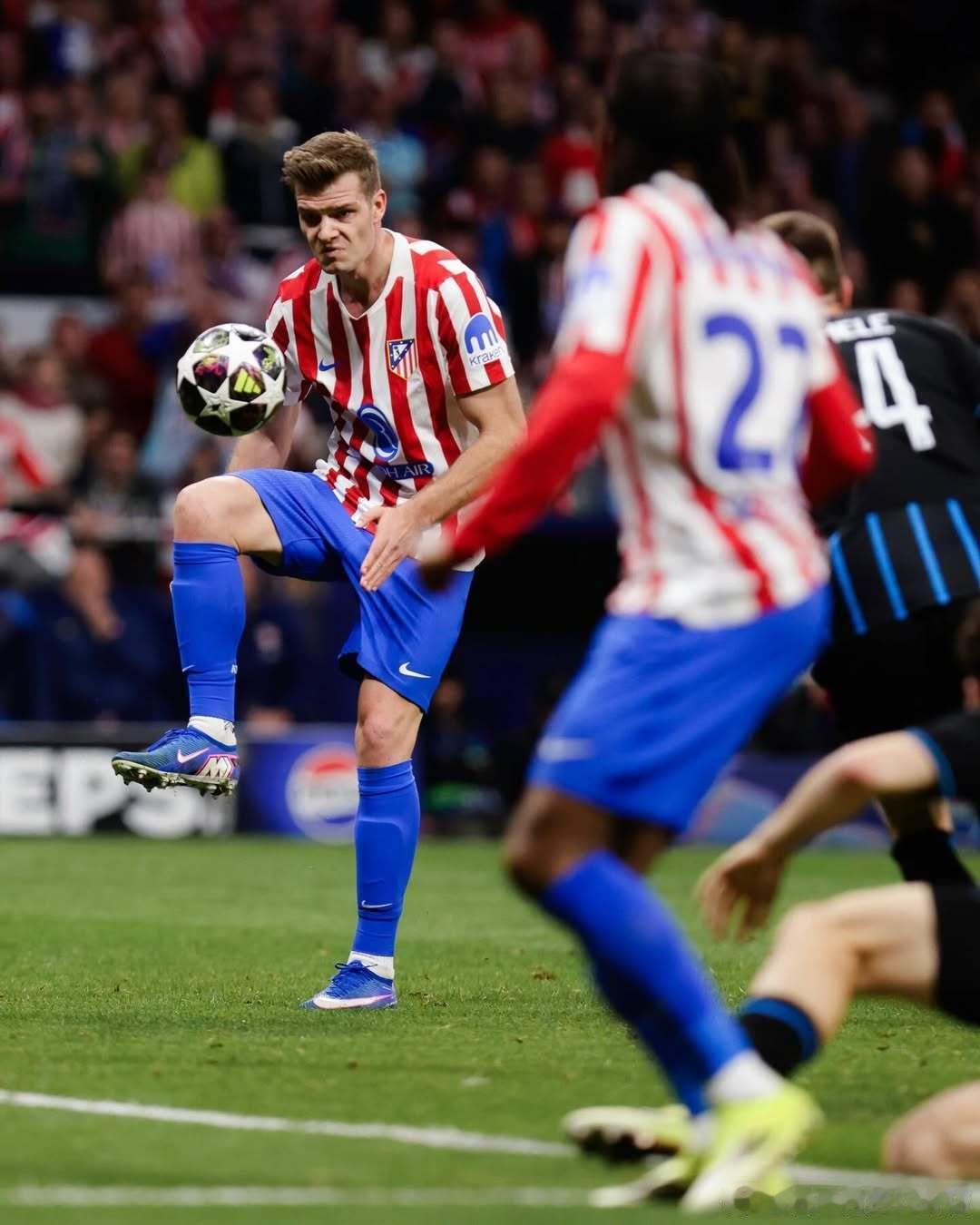 又一场活跃的比赛，又一次帮助队友斩获进球👀🔥AupaAtleti🔴⚪️马德