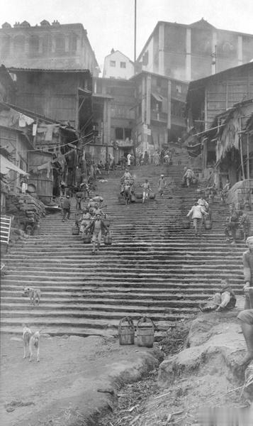 重庆街景，1920年 ​​​