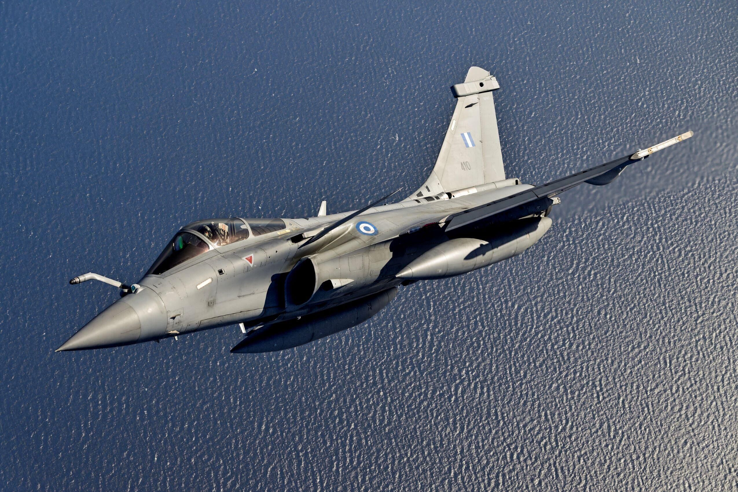 今日阵风 早安，爱琴海阵风好图喜欢以大海为干净背景的空对空摄影希腊空军（HAF）