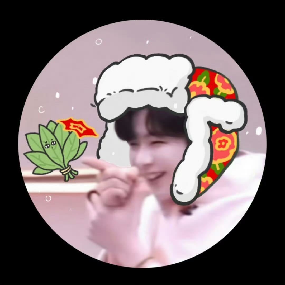 妈呀可爱啊！柚子叶还顶了一块手绢