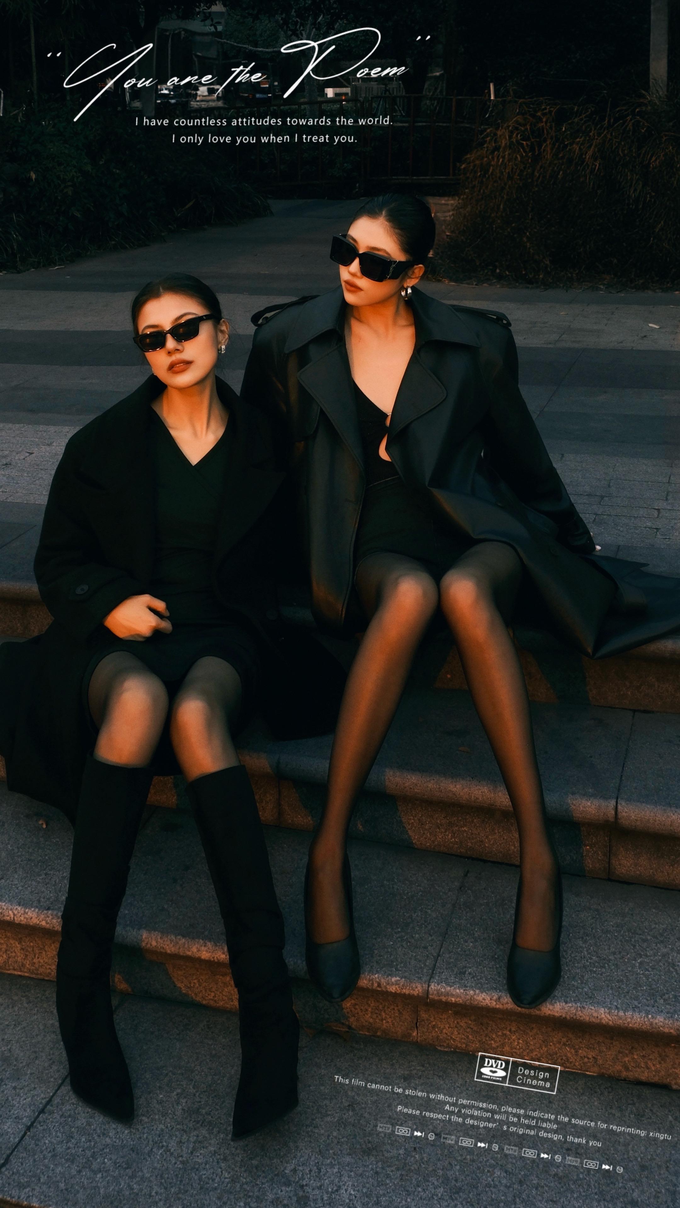 黑丝女魔头，气质女人值得拥有。