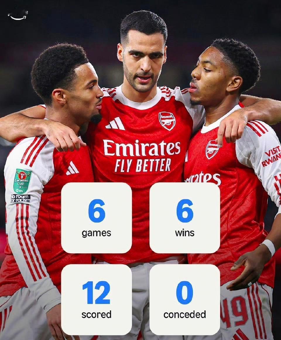 阿森纳这月真把防守玩成艺术了。
六场球，一球没让进。
欧联、欧冠、英超，全都是2