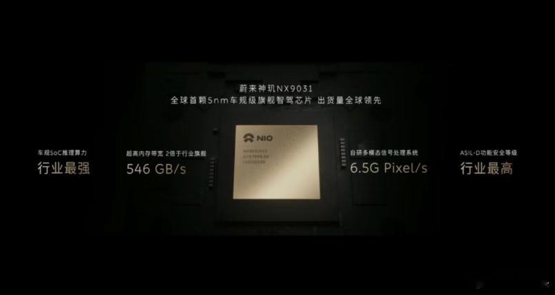 在NX9031之后，蔚来现在已经不怎么讲算力了。早些年，蔚来是算力最激进的，用了