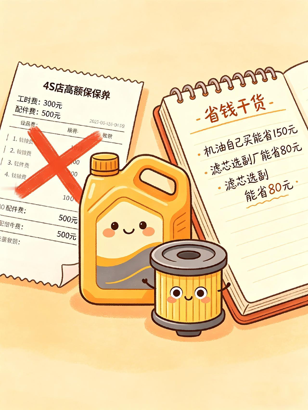 5 万公里保养被坑 1500！4S 店 3 个 “智商税” 项目别再做
掏心窝子