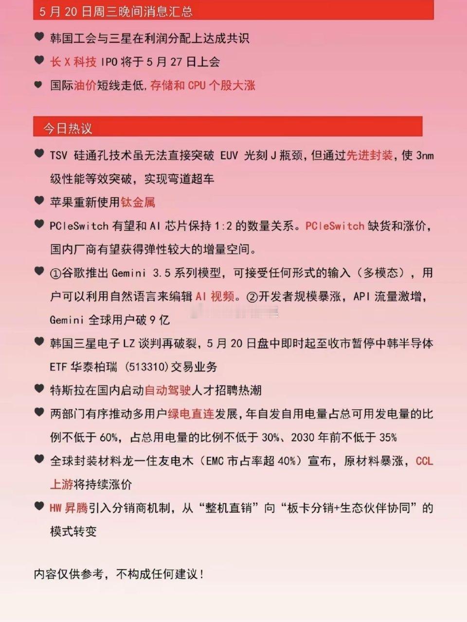5.21周四  财经热点新闻汇总！1.国际油价大跌、存储芯片收涨！2.先进封装3